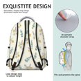 thumbnail image 5 of Pioneer Flower Floral Print Pattern Backpack for School, Cute School Bag with Adjustable Shoulder Straps and Padded Back, 15.3"x11"x7.1", 5 of 5
