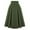 Army Green, variant on TTUHYWXI Corduroy Skirt for Women A-Line Flared Swing Skirt Midi High Waist Skirts (Red, S)