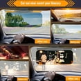 thumbnail image 2 of 2 in 1 Universal Day and Night Anti-Glare Visor Extender, Sun Visor Blocker, Night Vision Anti-Dazzle Windshield Driving Visor, UV-Filtering Eye Protector for SUV, 2 of 7