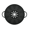 thumbnail image 4 of CoudarTitie Silicone Spill Stopper Lid Round Oil Splash Guard Mat for Restaurant Cooking Black, 4 of 9
