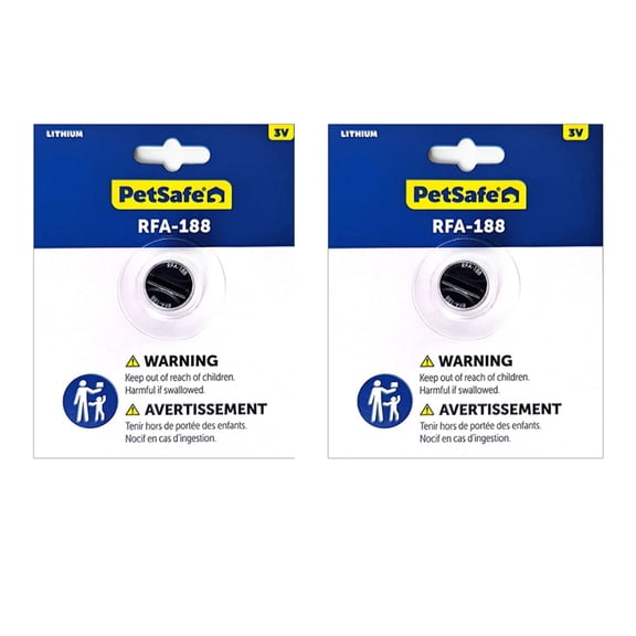 2-Pack PetSafe RFA-188 3 Volt Replacement Battery for Compatible PetSafe Dog and Cat Products