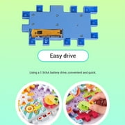 DIY STEM Building Blocks Toy with Gears & Tracks - 180PC Educational Construction Set for Klds, Motor Skills & Creativity Development, Safe Large Particle Blocks, Interactive Parent-ChiId Play