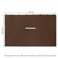 thumbnail image 3 of Sunnydaze 103" x 80.25" 4-Piece Gazebo Sidewall Set, Brown Polyester Curtains, 3 of 7