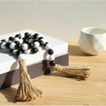 thumbnail image 6 of Homerr Wooden Beads Thanksgiving Wooden Bead Decorations Bead Garland Farmhouse Beads with Tassels Boho Beads Tiered Tray Vase Window Shelf Decorative Beads Home Decor, 6 of 8