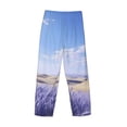 thumbnail image 3 of Lsque Lavender Fields Under Blue Sky Print Men's Pajama Pants, Lounge Pant - Comfortable Home Wear,Elastic Waistband, Stylish Design-Medium, 3 of 9