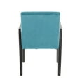 thumbnail image 5 of Lumisource Carmen Contemporary Arm Chair in Black Wood and Crushed Teal Velvet - Set of 2, 5 of 6