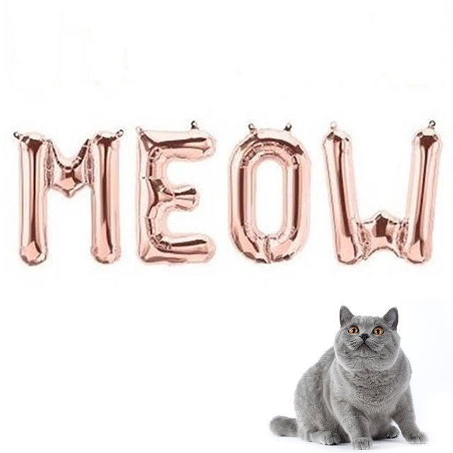 16'' Birthday Balloon Set Creative Party Balloon Foil Balloon for Cat's Birthday