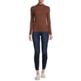 thumbnail image 2 of No Boundaries Women's Juniors Long Sleeve Mock Neck Top, Sizes XS-3XL, 2 of 5