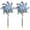Silver #3, variant on HIGERH Reflective Pinwheels with Stakes, , Extra Sparkly Pin Wheel for Garden Decor, Bird Repellent Devices Deterrent, Easy Assembly , Scare Birds & Animal Away Wind Spinner