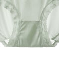 thumbnail image 3 of IFNWSV Ice Silk Seamless Bikini Underwear Breathable Soft Lightweight Panties for Women Comfortable Fit Green XL, 3 of 4