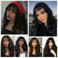thumbnail image 3 of DOPI Human Hair Lace Front Wigs for Black Women Brazilian Deep Wave Lace Front Wigs Human Hair Pre Plucked + Multicolor, 3 of 5
