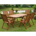 thumbnail image 2 of International Caravan Aviles Royal Tahiti 7-Piece Dining Set in Stain, 2 of 2