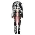 thumbnail image 4 of Demon Slayer Nezuko Unisex Onesie Pajamas Zipper Jumpsuit Hooded One Piece Sleepwear for Family Mens Womens, 4 of 8