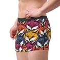 thumbnail image 4 of Fotbe Fox Face Men’s Total Support Pouch Boxer Briefs, X-Temp Cooling, Moisture-Wicking Underwear, Regular, Long-leg and Trunk-Large, 4 of 9