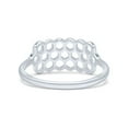 thumbnail image 3 of Unique Honeycomb New Design Statement Ring Band Solid 925 Sterling Silver Thumb Ring Size 8, 3 of 5