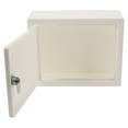 thumbnail image 6 of NUTEDOM Plastic Cabinet Storage Box With Lock And 2 Keys Secret Storage Case Letter Container Treasure Chest Box Keepsake Container For Cash Documents File Jewelry White, 6 of 6