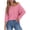 B208 Pink womens summer tops clearance under $5, variant on Women Tops under $5! Cagogo Womens 3/4 Length Sleeve Waffle Knit Tops Casual Summer Trendy Off The Shoulder T Shirts Loose Fit V Neck Tunic Tops Side Split Blouse Trendy Clothes