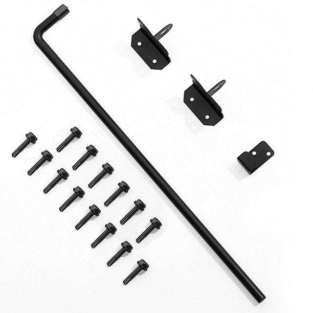 Varilla de sujeción para puerta de cerca, kit de herrajes de vinilo para puerta de cerca, accesorios para sujetar las puertas al suelo.