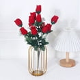 thumbnail image 4 of Janrevotw 24 Red Rose Buds, Artificial Realistic Fake Silk Roses With Stem Flowers, Wedding Bouquets, Centerpiece, Home, Party Decoration, Faux Roses, 4 of 10