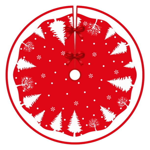 Faldas para árbol de Navidad de estilo rústico de FloreceBien para decoración navideña, suministros para fiestas de Año Nuevo