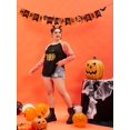 thumbnail image 3 of TIYOMI Plus Size Womens 5X Tops Halloween Leopard Pumpkin Long Sleeve Shirts Black Orange Crewneck Tees Color Block Pullover Graphic Thanksgiving Shirts Early Spring Fall Winter Tunic 5XL 26W 28W, 3 of 6