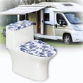 thumbnail image 6 of HELLHERO Keep Dust Stain for Bathroom Home Comfort Soft Toilet Lid Covers Adjustable Stretch Easy Care, 6 of 8