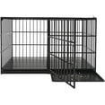thumbnail image 2 of 61" Extra Large Heavy Duty Dog Crate Metal Dog Kennels Cage with Mat and Trays for Large Dogs 60.75" L x 31.5" W x 36" H., 2 of 18