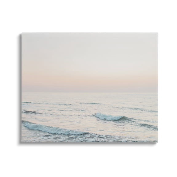 Stupell Industries Rolling Waves Photography Nature Photography Gallery Wrapped Canvas Print Wall Art, 20 x 16