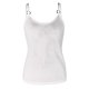 thumbnail image 4 of Moda mujer Casual suelto sólido Sling cuello redondo Delgado sin mangas Sexy camisetas sin mangas Pompotops lopia989345, 4 of 5