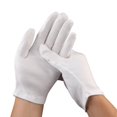 thumbnail image 2 of 12 pares de guantes hidratantes durante la noche, guantes de algodón para eczema de manos secas, guantes de algodón blancos para hombres y mujeres, lavables, 2 of 5