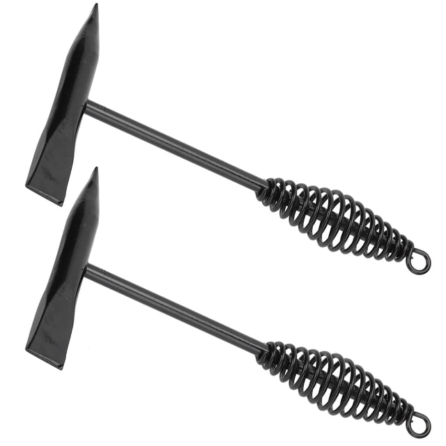 Fyydes Spring Handle Weld Hammer,Spatter Removal Tool,2pcs Welders Chipping Hammer 250mm Spring Handle Weld Slag Spatter Removal Tool