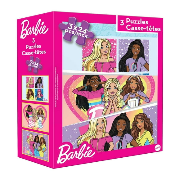 Barbie 3 pack Puzzles (3 x 63 pcs)