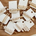 thumbnail image 4 of Jiaroswwei 1/2Pcs Fashion Women Faux Pearl Hair Clip Snap Barrette Stick Hairpin Headwear, 4 of 8