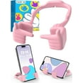 thumbnail image 2 of PYYAN-Stocking Stuffers for Teens Girls Boys Cell Phone Stand Patented Adjustable Shy Fingers Lazy Phone Holder for Desk Cool Gadgets Fun Gifts Ideas for Adults Women Gifts for Christmas (Pink), 2 of 4