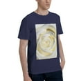 thumbnail image 2 of Bingfone White Rose Men'S Loose Fit Short-Sleeve Pocket T-Shirt, 2 of 7
