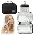 thumbnail image 2 of Cosmetic Bag Toiletry Bag Travel Makeup Large Hanging Organizer with 3 Compartments Storage Solution for Men and Women, 2 of 9