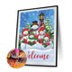 thumbnail image 1 of Cuadros Decorativos Taladro redondo completo diamante pintura mosaico de Navidad dibujo de diamantes de imitación (A3579) Tmvgtek embutido en tela, 1 of 7
