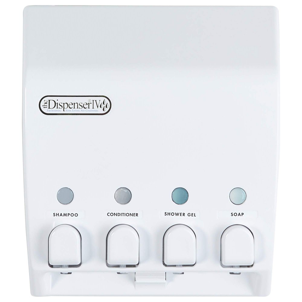 Better Living Products 71450 Classic 4Chamber Shower Dispenser, White