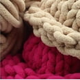 thumbnail image 5 of Cotton Blend Polyester Knitting Yarn Weaving Crochet Thread Scarf Sweater Knitting Accessories rose red, 5 of 7