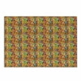 thumbnail image 1 of Colorful Cutting Board, Pattern with 3D Vibrant Colored Ring Shapes on Grunge Striped Rainbow Background, Decorative Tempered Glass Cutting and Serving Board, Small Size, Multicolor, by Ambesonne, 1 of 1