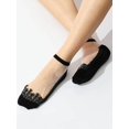 thumbnail image 5 of YooGuoGuo Women's Fishnet Floral Lace Transparent Socks, 5 of 6