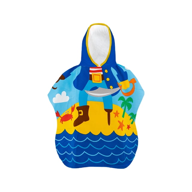TOALLA TIPO PONCHO PARA BEBO DIBUJO DE PIRATA US EXPEDITION 133371