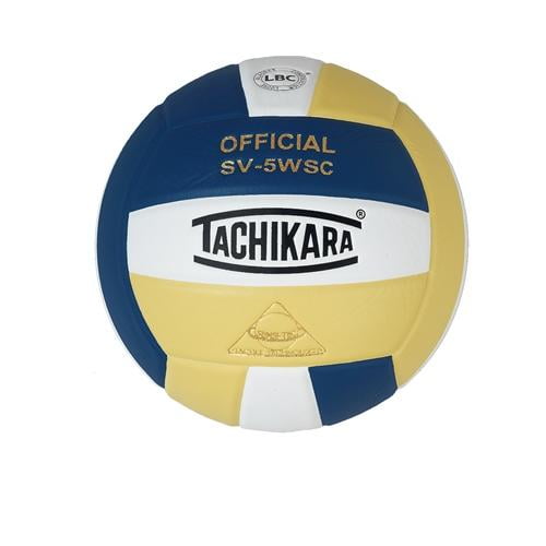 Tachikara Indoor Volleyball SensiTec, Navy/White/Vintage Gold
