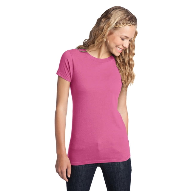 Camiseta ajustada Distrito The Concert para mujer DT5001 XXL True Pink