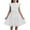 White, variant on MIXUE Toddler Girls Casual Dresses Kids Summer Chiffon Solid Color Crew Neck Ruffle Sleeveless Elegant A Line Party Dress Beachwear,Black,6-7 Years