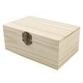thumbnail image 1 of Caja de Almacenamiento de Joyería de Pino Hebilla Caja de Almacenamiento de Joyería Antipolvo Caja de Almacenamiento de Tarjetas Postal, 1 of 7