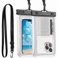 thumbnail image 1 of wonima02 Waterproof Phone Pouch, IP68 Floating Waterproof Phone Case, Dry Bag Beach Essentials with Adjustable Lanyard for iPhone 16 Pro Max /15 Pro/Galaxy S24 S23, Up to 7.0'', Flash Silver, 1 Pack, 1 of 1