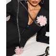 thumbnail image 5 of Vestido blazer BELLA BARNETT de manga larga con cuello en V para mujer, 5 of 5