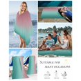 thumbnail image 5 of Ombre Green Pink Beach Towels Oversized Super Absorbent, Colorful Painting Lightweight Bath Towel Quick Dry Sets For Bathroom/Pool/Rv Camping/Beach Play/Gym Room/Picnic 31"x62", 5 of 8