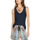 thumbnail image 1 of Camiseta sin mangas con cuello en V para mujer de INC, azul, extragrande, 1 of 1